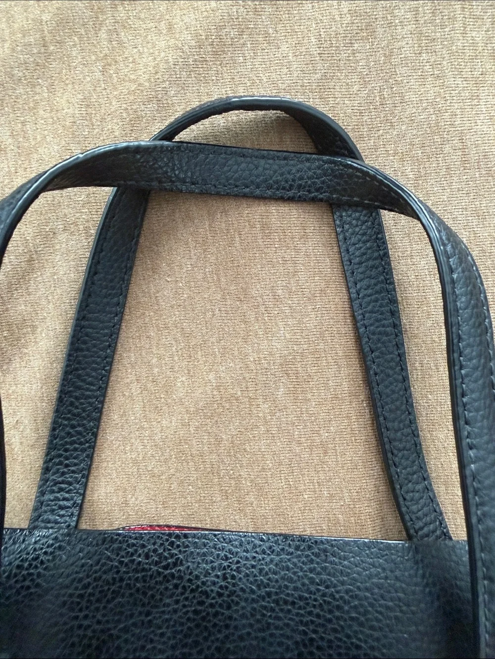 Coach Black Pebble Leather Tote with Gold Hardware and Removable Strap